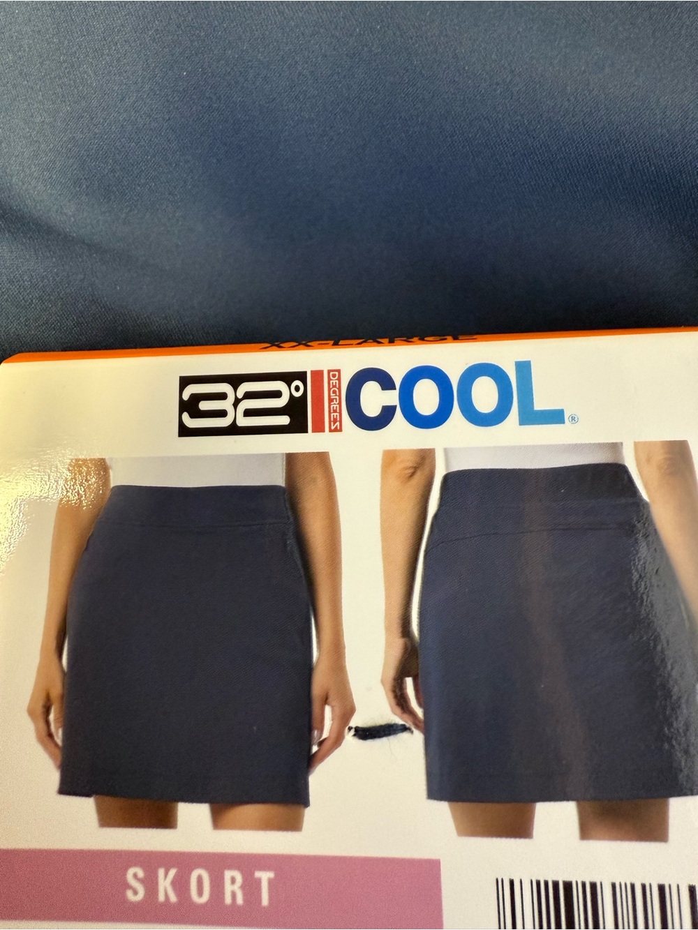 32° Cool Women's Navy Skort - Classic A-Line XXL NWT